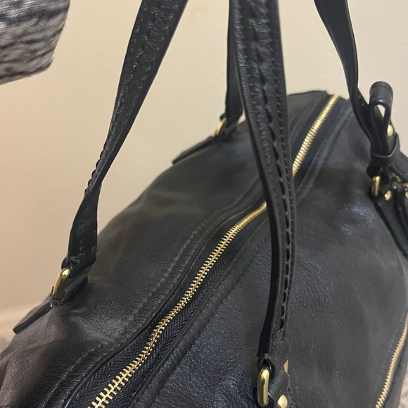 Coach Poppy East West Black Leather Shoulder Bag - Picture 8 of 9